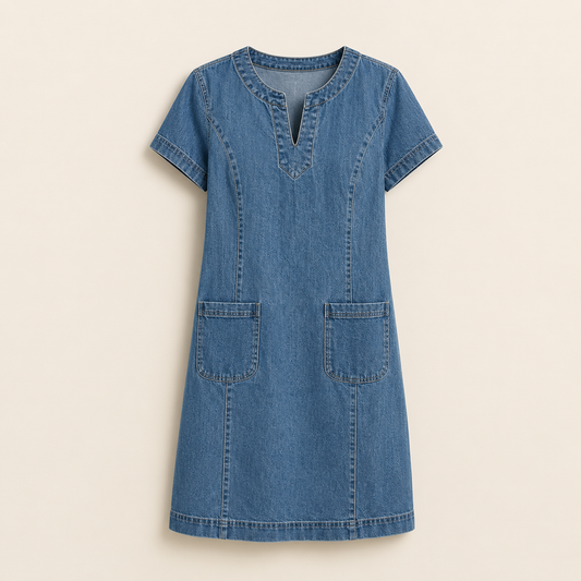 Vestido Denim Mediterráneo