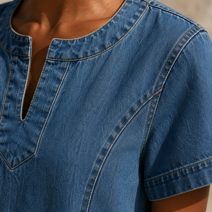 Vestido Denim Mediterráneo