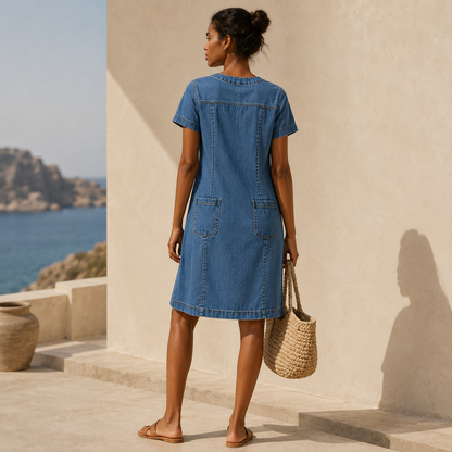 Vestido Denim Mediterráneo